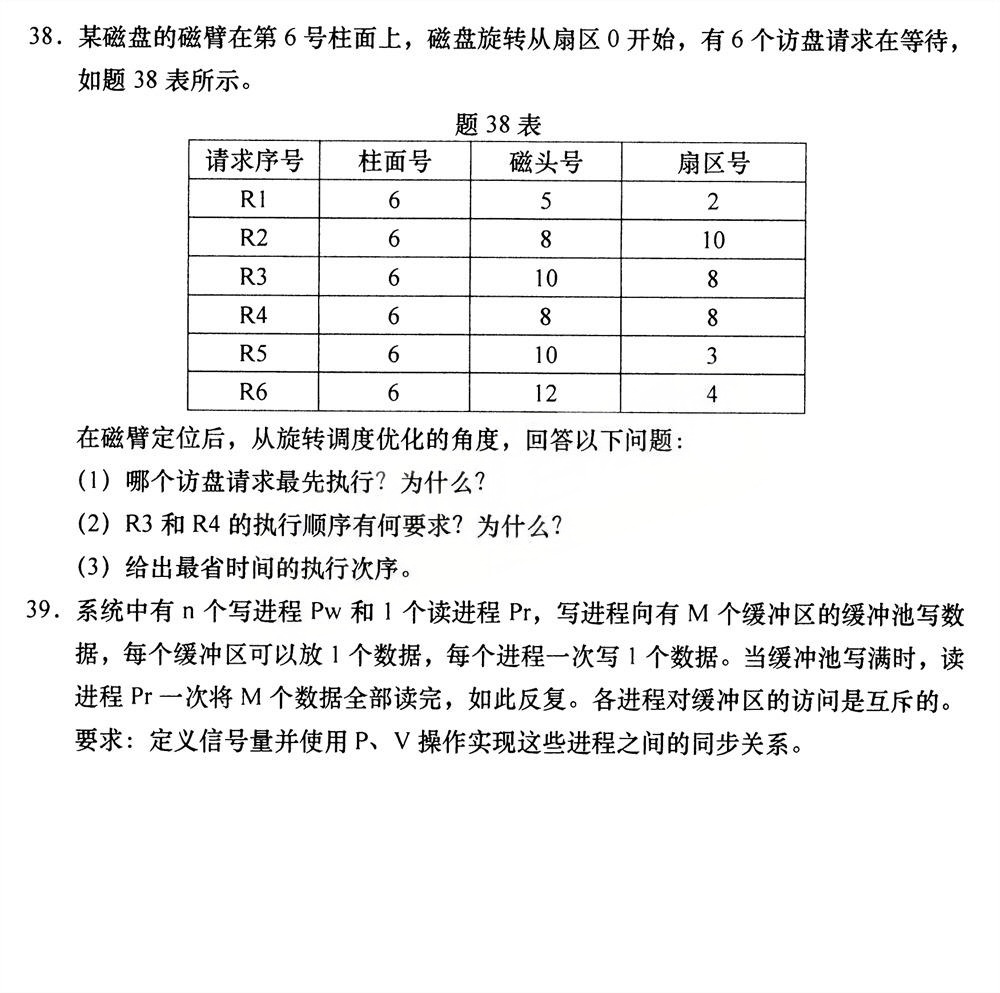 2025年4月四川自考13180《操作系统》试题(图6)