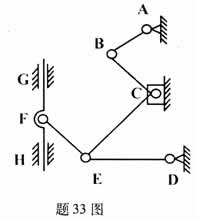 全国2008年4月高等教育自学考试机械设计基础试题(图3) 全国2008年4月高等教育自学考试机械设计基础试题(图3)