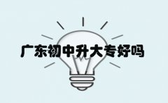 四川初中升大专好吗
