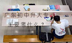 四川初中升大专主要考什么？