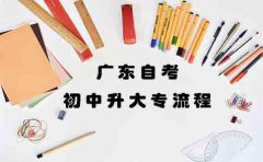 四川自考初中升大专要什么流程？