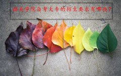 四川自考大专的招生要求有哪些？